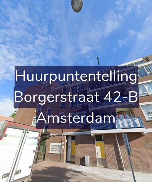 Foto gevel Huurpuntentelling voor Borgerstraat 42-B, Amsterdam