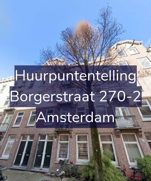 Foto gevel Huurpuntentelling voor Borgerstraat 270-2, Amsterdam