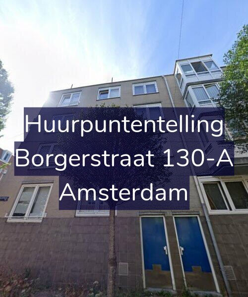 Foto gevel Huurpuntentelling voor Borgerstraat 130-A, Amsterdam