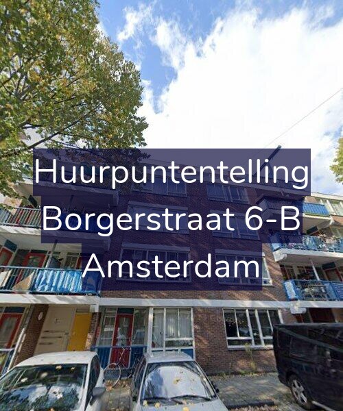 Foto gevel Huurpuntentelling voor Borgerstraat 6-B, Amsterdam