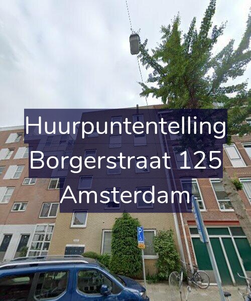 Foto gevel Huurpuntentelling voor Borgerstraat 125, Amsterdam