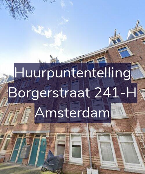 Foto gevel Huurpuntentelling voor Borgerstraat 241-H, Amsterdam
