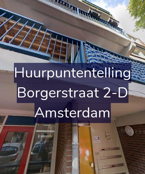 Foto gevel Huurpuntentelling voor Borgerstraat 2-D, Amsterdam