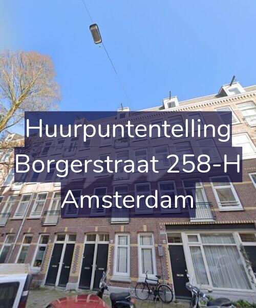 Foto gevel Huurpuntentelling voor Borgerstraat 258-H, Amsterdam