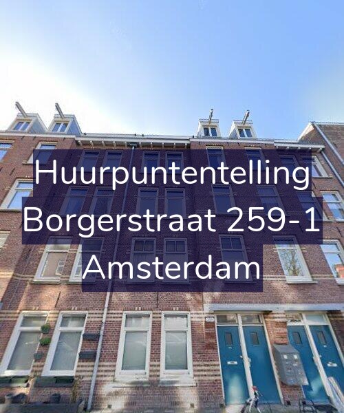 Foto gevel Huurpuntentelling voor Borgerstraat 259-1, Amsterdam