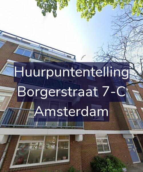Foto gevel Huurpuntentelling voor Borgerstraat 7-C, Amsterdam