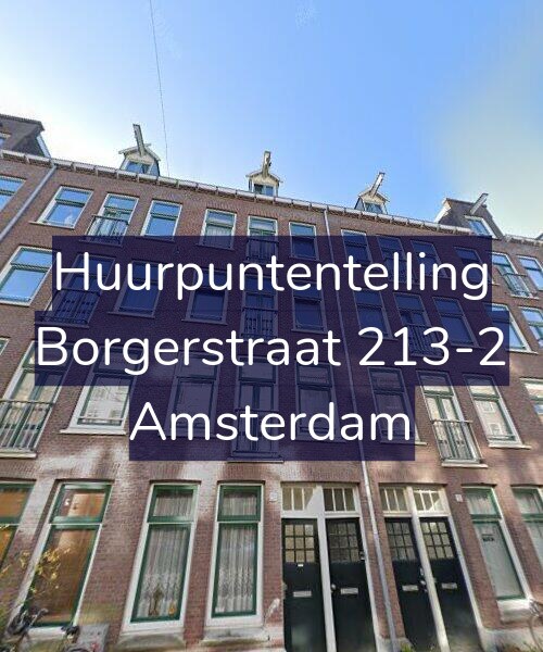 Foto gevel Huurpuntentelling voor Borgerstraat 213-2, Amsterdam