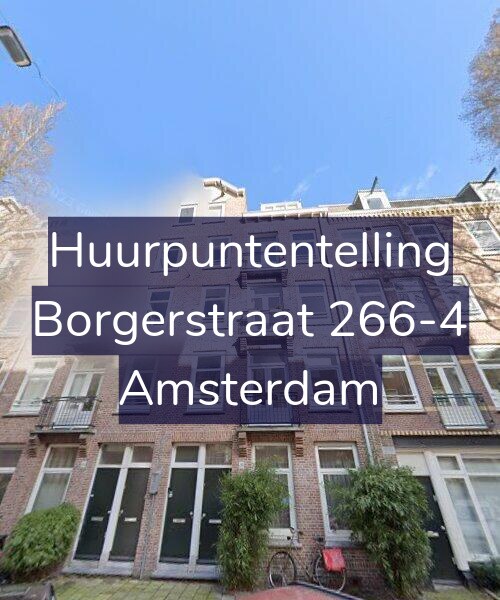Foto gevel Huurpuntentelling voor Borgerstraat 266-4, Amsterdam