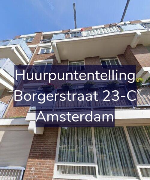 Foto gevel Huurpuntentelling voor Borgerstraat 23-C, Amsterdam
