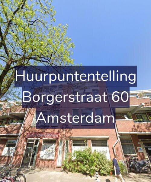 Foto gevel Huurpuntentelling voor Borgerstraat 60, Amsterdam