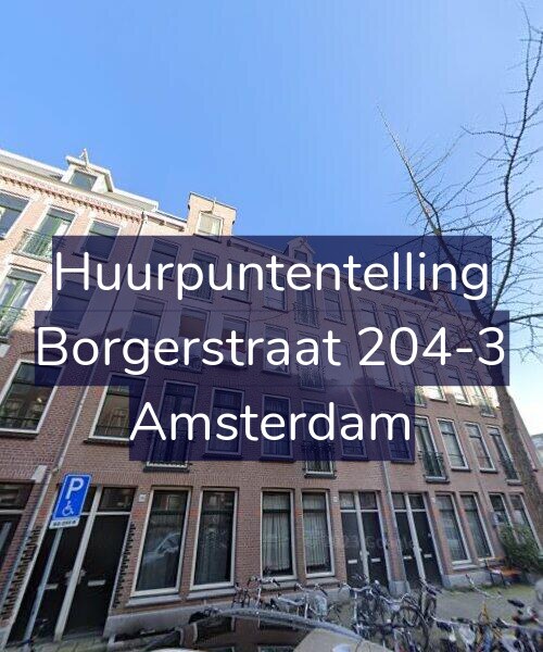Foto gevel Huurpuntentelling voor Borgerstraat 204-3, Amsterdam