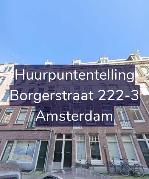 Foto gevel Huurpuntentelling voor Borgerstraat 222-3, Amsterdam