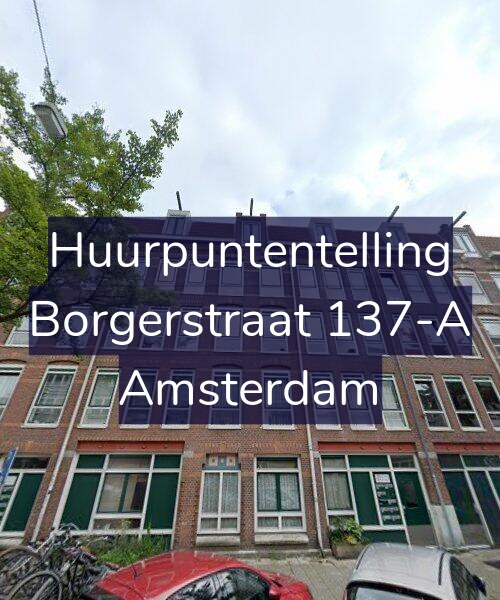 Foto gevel Huurpuntentelling voor Borgerstraat 137-A, Amsterdam