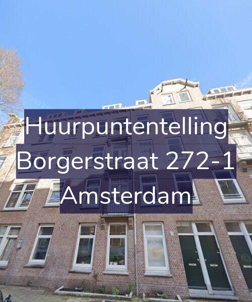 Foto gevel Huurpuntentelling voor Borgerstraat 272-1, Amsterdam
