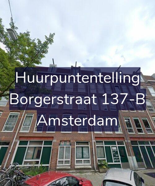 Foto gevel Huurpuntentelling voor Borgerstraat 137-B, Amsterdam