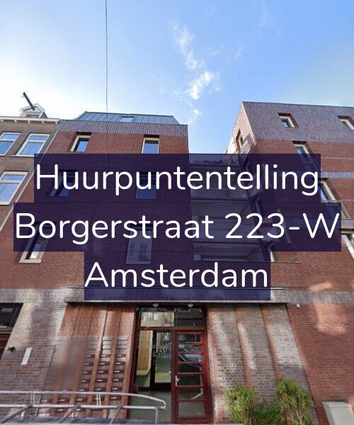 Foto gevel Huurpuntentelling voor Borgerstraat 223-W, Amsterdam