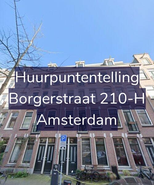 Foto gevel Huurpuntentelling voor Borgerstraat 210-H, Amsterdam