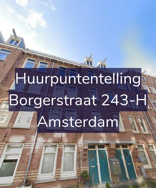 Foto gevel Huurpuntentelling voor Borgerstraat 243-H, Amsterdam