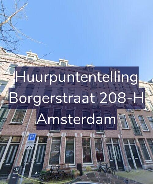 Foto gevel Huurpuntentelling voor Borgerstraat 208-H, Amsterdam