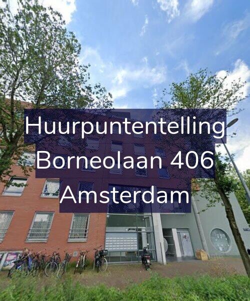Foto gevel Huurpuntentelling voor Borneolaan 406, Amsterdam