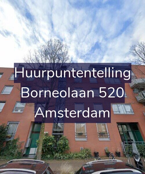 Foto gevel Huurpuntentelling voor Borneolaan 520, Amsterdam