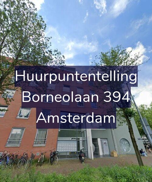 Foto gevel Huurpuntentelling voor Borneolaan 394, Amsterdam