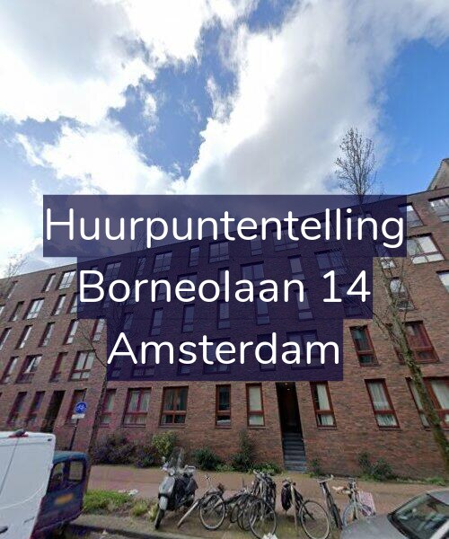 Foto gevel Huurpuntentelling voor Borneolaan 14, Amsterdam
