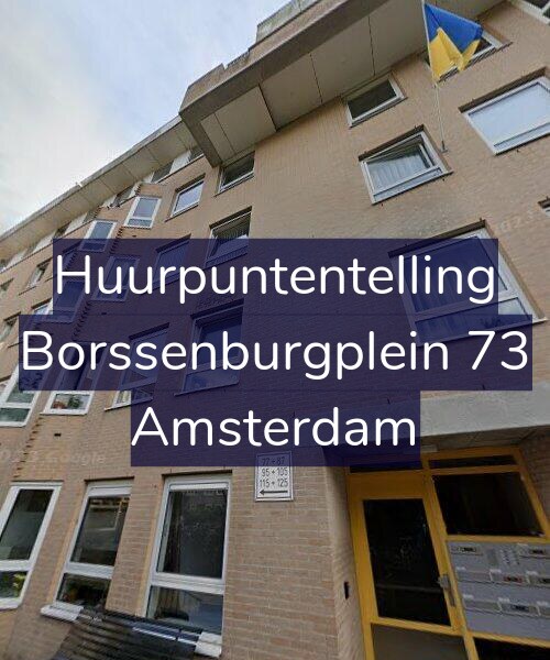 Foto gevel Huurpuntentelling voor Borssenburgplein 73, Amsterdam