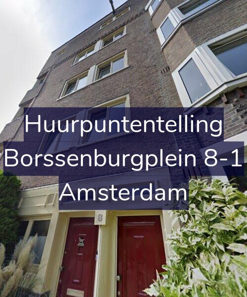 Foto gevel Huurpuntentelling voor Borssenburgplein 8-1, Amsterdam