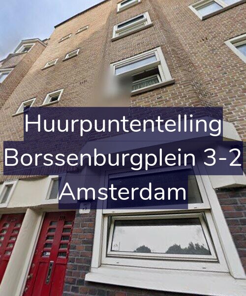 Foto gevel Huurpuntentelling voor Borssenburgplein 3-2, Amsterdam