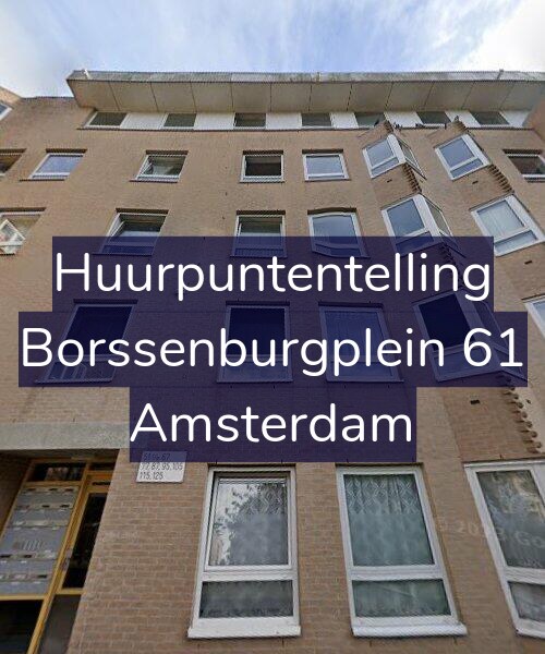 Foto gevel Huurpuntentelling voor Borssenburgplein 61, Amsterdam