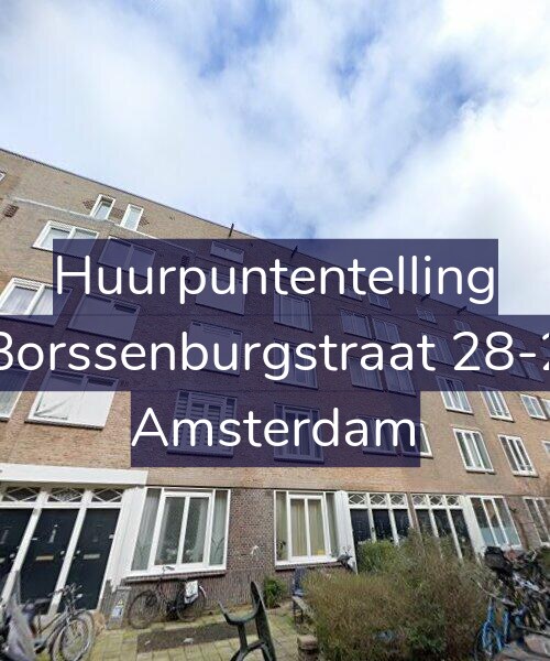 Foto gevel Huurpuntentelling voor Borssenburgstraat 28-2, Amsterdam