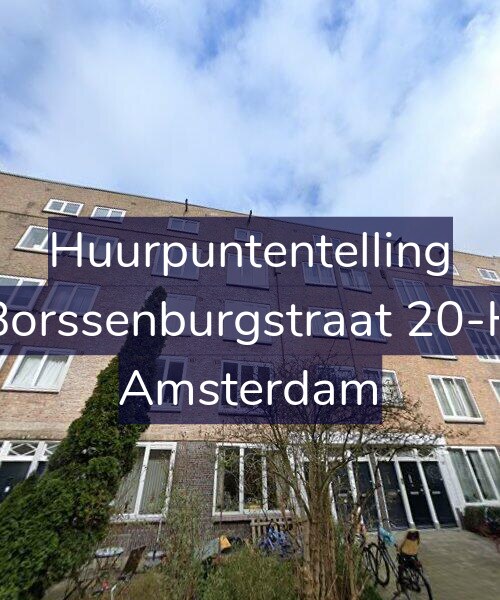 Foto gevel Huurpuntentelling voor Borssenburgstraat 20-H, Amsterdam