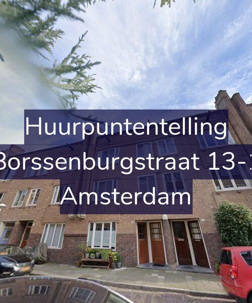 Foto gevel Huurpuntentelling voor Borssenburgstraat 13-1, Amsterdam
