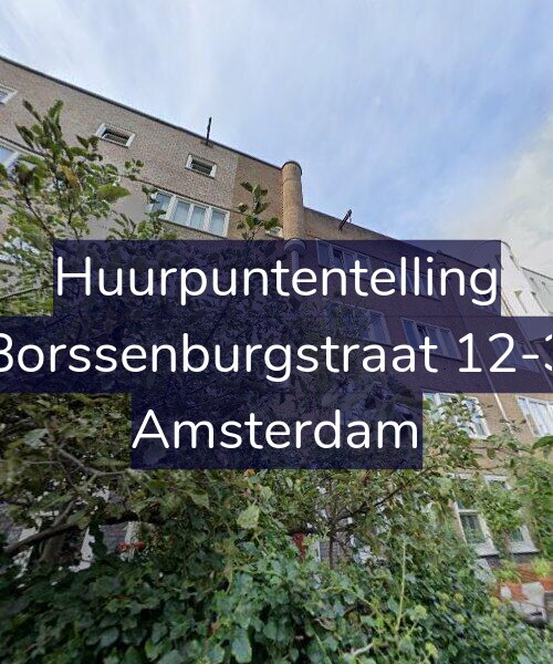 Foto gevel Huurpuntentelling voor Borssenburgstraat 12-3, Amsterdam