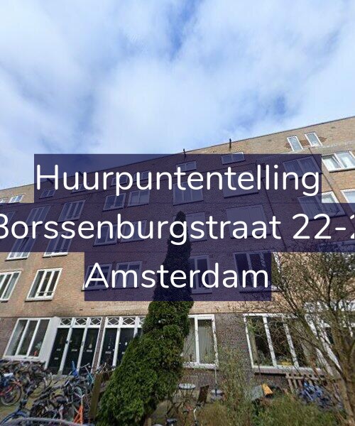 Foto gevel Huurpuntentelling voor Borssenburgstraat 22-2, Amsterdam