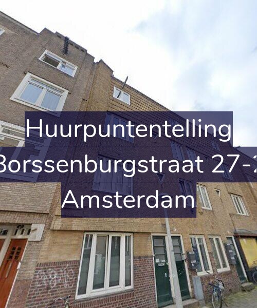 Foto gevel Huurpuntentelling voor Borssenburgstraat 27-2, Amsterdam