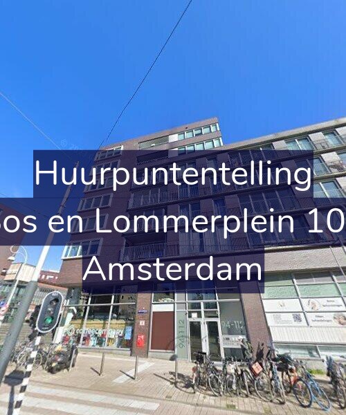 Foto gevel Huurpuntentelling voor Bos en Lommerplein 100, Amsterdam