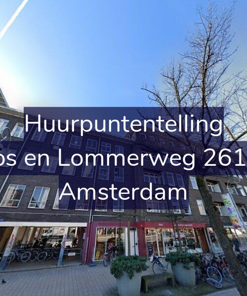 Foto gevel Huurpuntentelling voor Bos en Lommerweg 261-3, Amsterdam