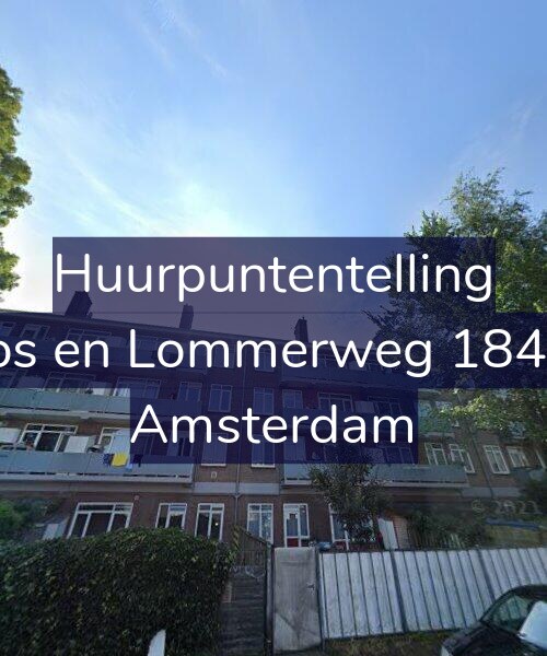 Foto gevel Huurpuntentelling voor Bos en Lommerweg 184-3, Amsterdam