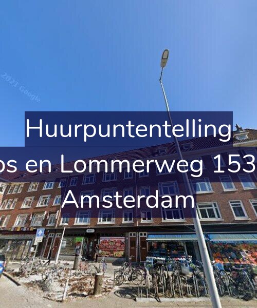 Foto gevel Huurpuntentelling voor Bos en Lommerweg 153-3, Amsterdam