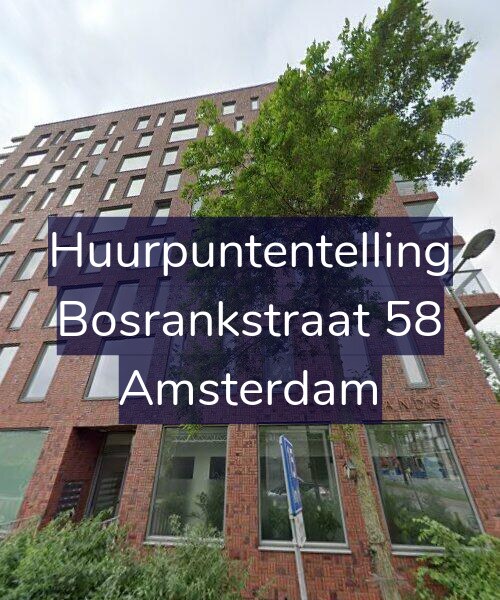 Foto gevel Huurpuntentelling voor Bosrankstraat 58, Amsterdam