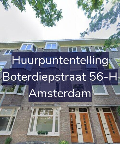 Foto gevel Huurpuntentelling voor Boterdiepstraat 56-H, Amsterdam