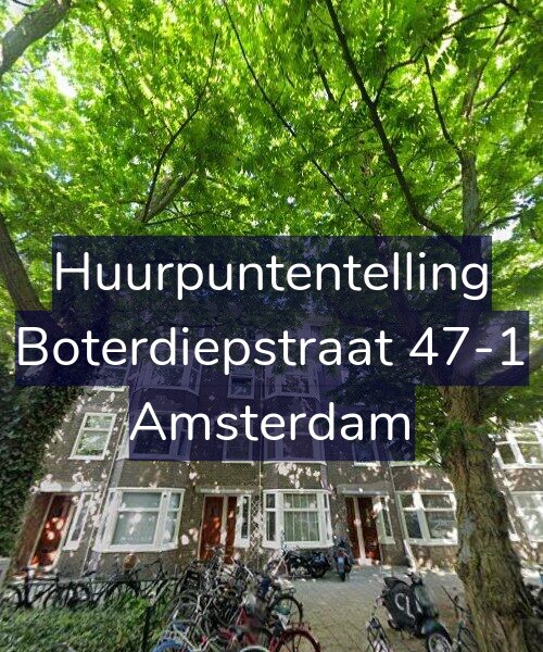 Foto gevel Huurpuntentelling voor Boterdiepstraat 47-1, Amsterdam