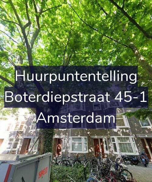 Foto gevel Huurpuntentelling voor Boterdiepstraat 45-1, Amsterdam