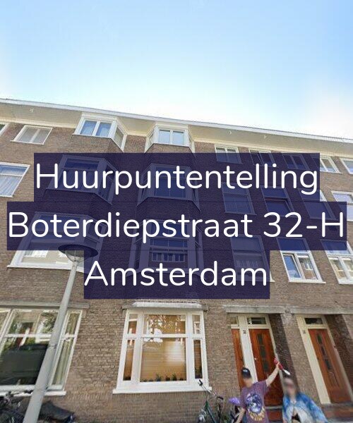 Foto gevel Huurpuntentelling voor Boterdiepstraat 32-H, Amsterdam