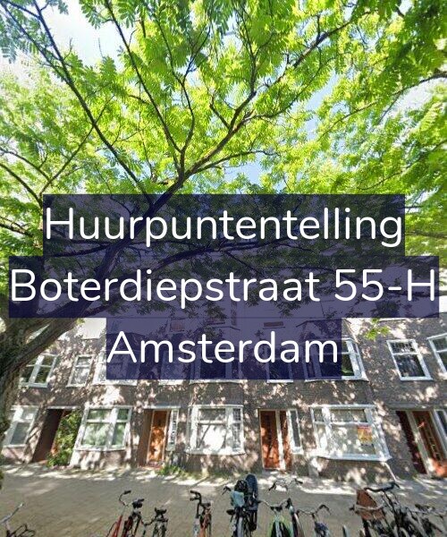 Foto gevel Huurpuntentelling voor Boterdiepstraat 55-H, Amsterdam
