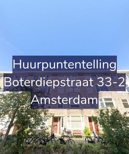 Foto gevel Huurpuntentelling voor Boterdiepstraat 33-2, Amsterdam