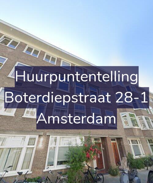 Foto gevel Huurpuntentelling voor Boterdiepstraat 28-1, Amsterdam
