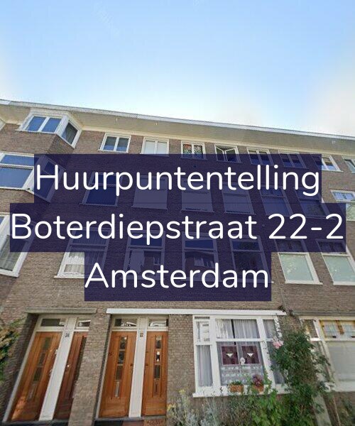 Foto gevel Huurpuntentelling voor Boterdiepstraat 22-2, Amsterdam